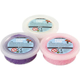 Foam Clay 3x14g Metallic White Pink & Purple