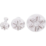 Cookie Cutters with Stamp - White Snowflake