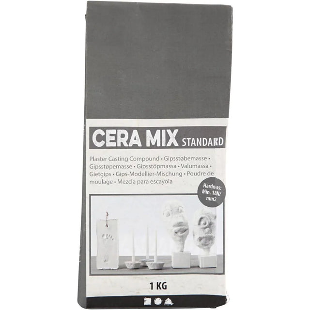 Cera-Mix Standard Casting Plaster, light grey, 1 kg 