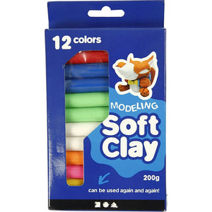 Soft Clay, 200 g, asstd colours