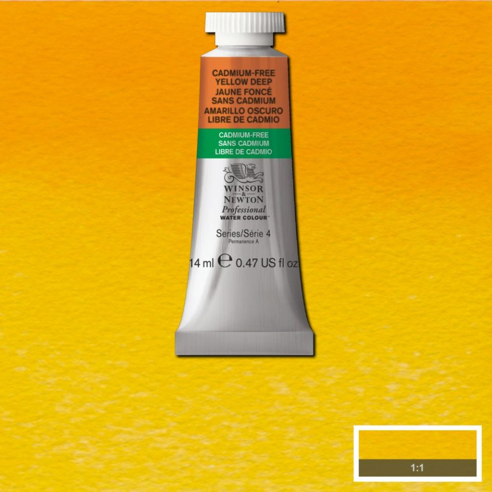 Cadmium FREE Yellow Deep 14ml - S4 Professional Watercolour