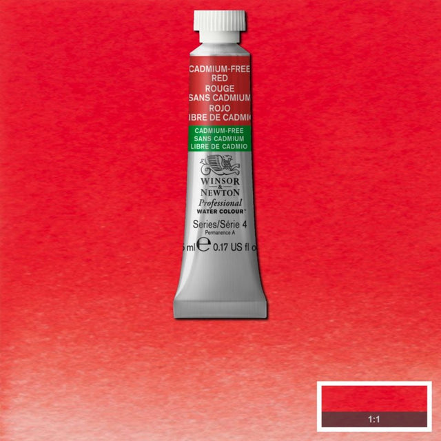 Cadmium FREE Red 5ml - S4 Professional Watercolour