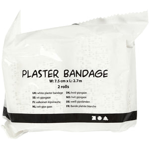 Plaster Bandage, L: 2,7 m, W: 10 cm, 2 Roll