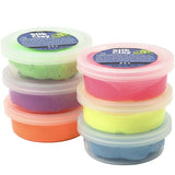 CREATIVE SILK CLAY- ASST NEON COLS 6 X 14G