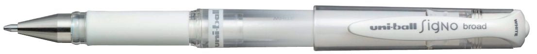 Uniball 153 S Gel Impact White Pen