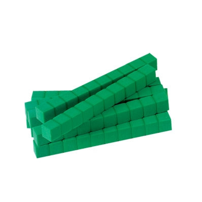 Single Base Ten Rods Base Ten Rods (10 Pce) Green – Art & Hobby