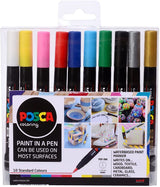 POSCA PCF-350 BRUSH 10pc SET