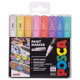Posca PC-1M Wallet Of 8 Pastel Colours Extra Fine