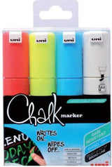 Unichalk Marker Asst.Pk.4