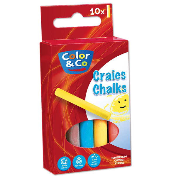 C&C  COL CHALK PK.10