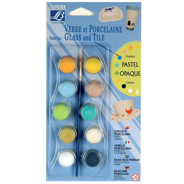L&B CLASSIC OPAQUE 10X4ML PAINT FOR GLASS & TILE
