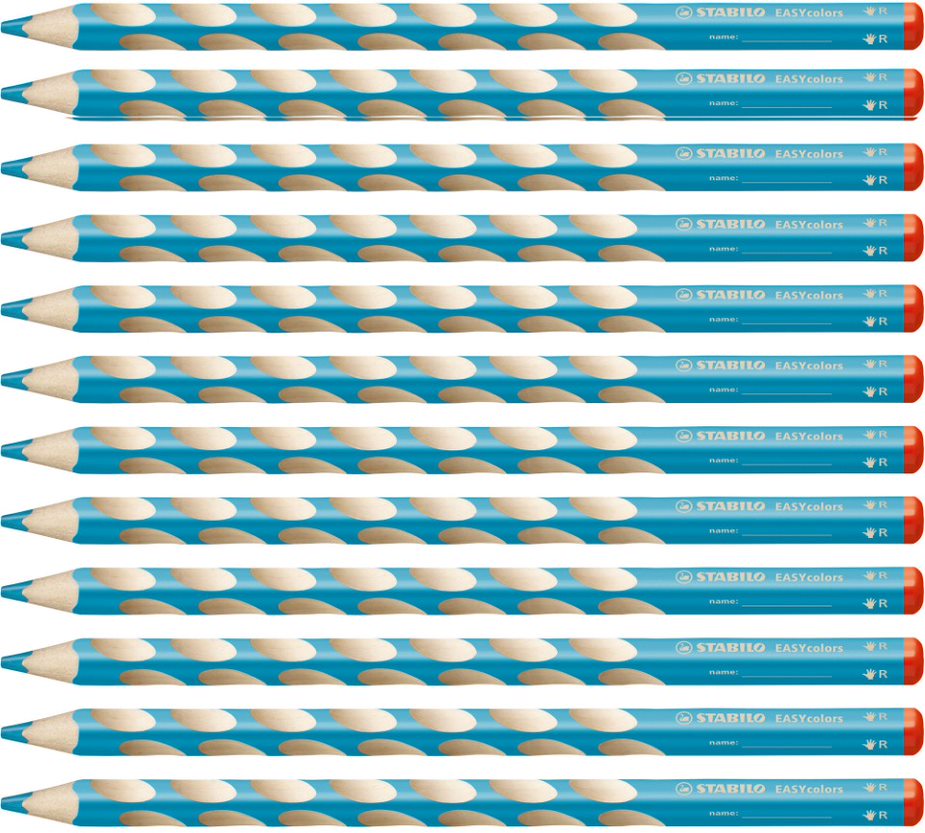 Colouring Pencil - STABILO EASYcolors - Right Handed - Light Blue 