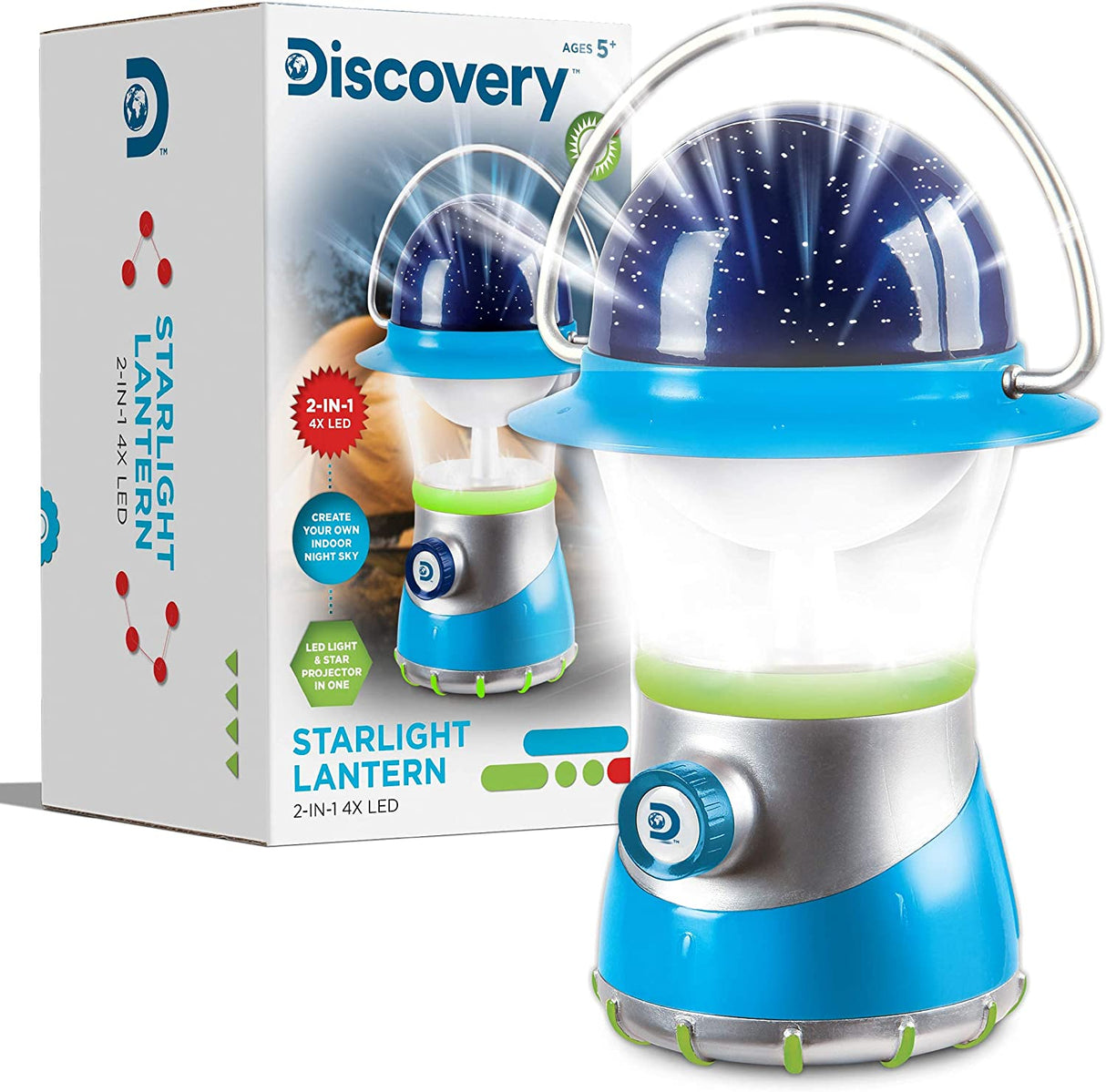 Discovery Toy Kids Starlight Lantern LED Light and Star Projector