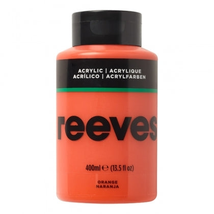 REEVES 400ML ACRYLIC- ORANGE