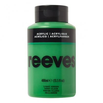 REEVES 400ML ACRYLIC-LT. GREEN