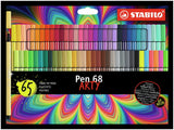 Premium Felt Tip Pen - Pen 68 ARTY - Wallet of 65pcs 
