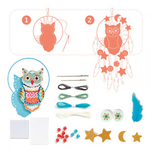 Djeco DIY Create a Golden Owl Dreamcatcher Kit