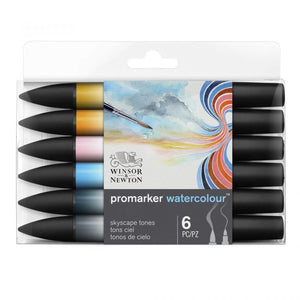 Winsor & Newton Promarker Watercolour 6 Set -Skyscape Tones