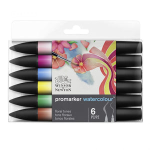 Winsor & Newton Promarker Watercolour 6 Set -Floral Tones
