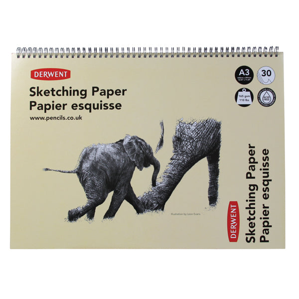 Derwent - A3 Landscape Spiral Sketch Pad - 165gsm