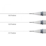 Winsor & Newton Fineliner Cool Grey Set x 3 Assorted