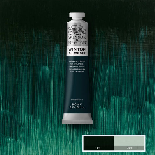 Winton Oil Colour Phthalo Deep Green 200ml