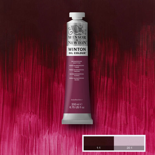 Winton Oil Colour Quinacridone Deep Pink 200ml