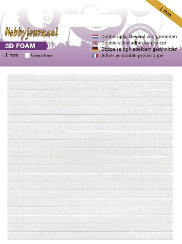 3D Foam Blocks 1 mm D/Sided