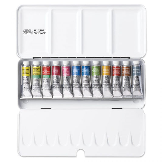Lightweight Metal Box (12 x 5ml Tubes) - Professional Watercolour