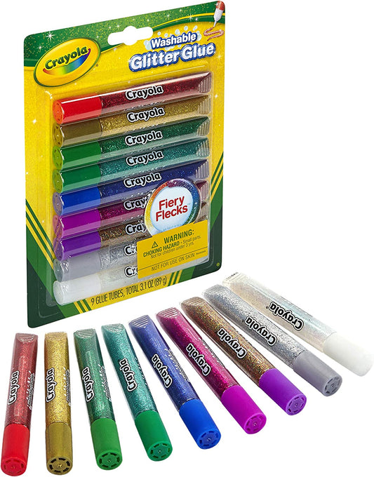 Crayola 9 Washable Glitter Glue