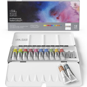 Lightweight Metal Box (12 x 5ml Tubes) - Professional Watercolour