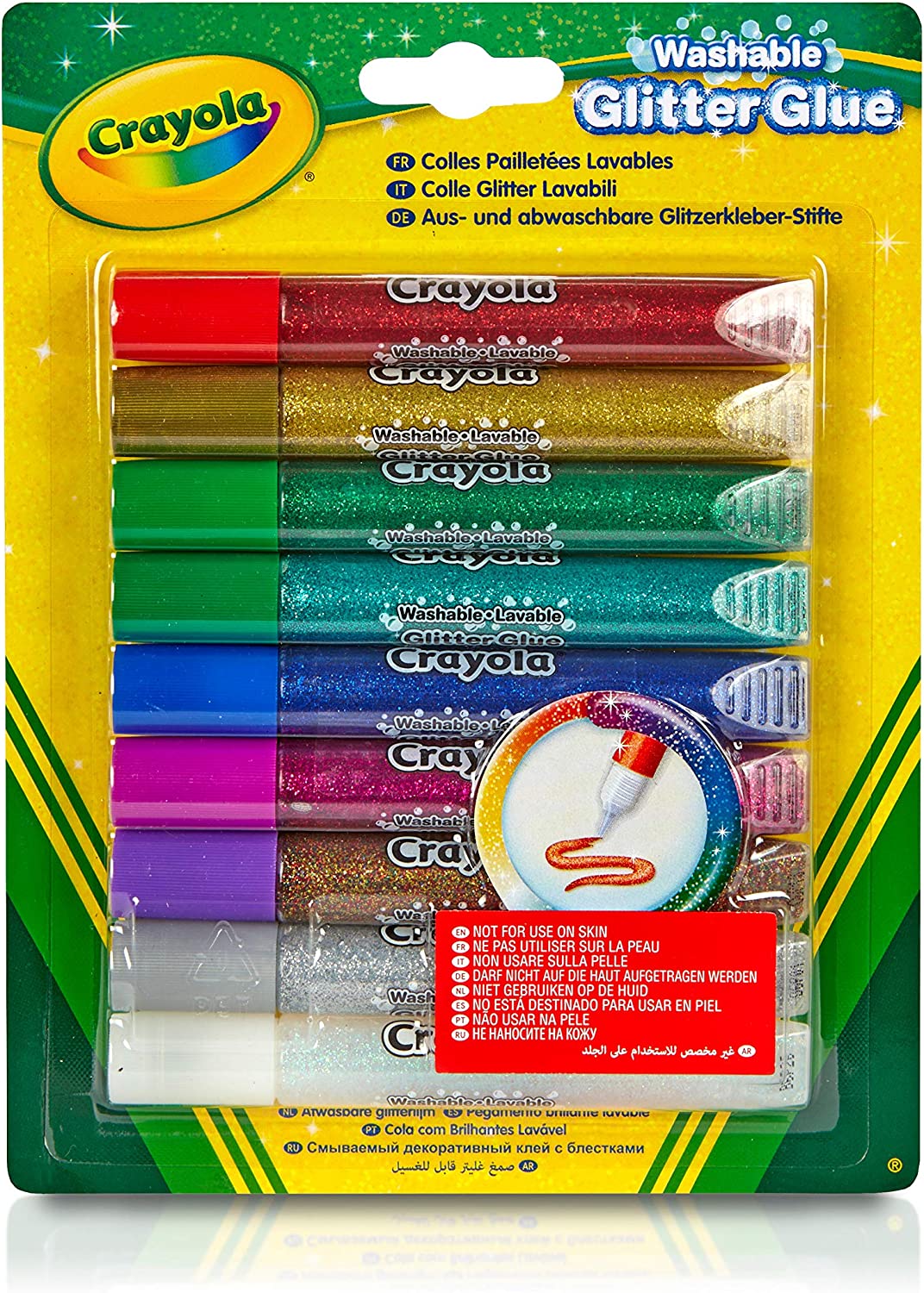 Crayola 9 Washable Glitter Glue