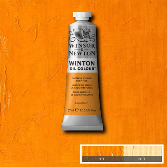 Winton Oil Colour Cadmium Yellow Deep Hue 37ml