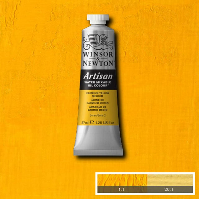 Artisan Water Mixable Colour Cadmium Yellow Medium 37ml Tub