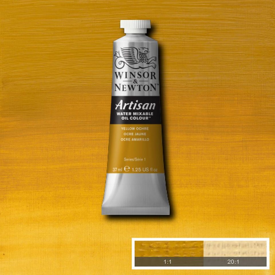 Artisan Water Mixable Oil Colour Yellow Ochre 37ml Tube