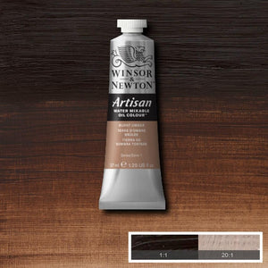 Artisn Water Mixable Oil Colour Raw Umber 37ml Tube