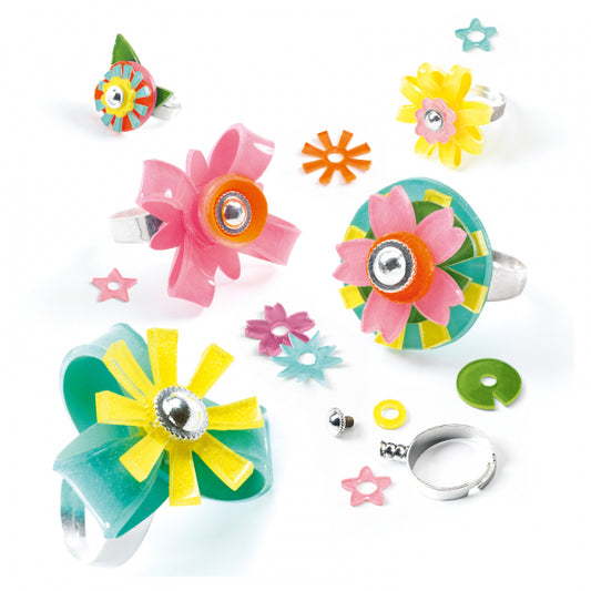 Djeco Artistic Plastic Ring Collection Craft Kit