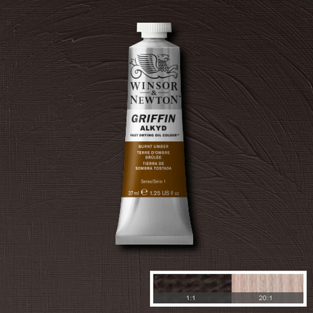 Winsor & Newton - Griffin Oil - 37ml Burnt Umber