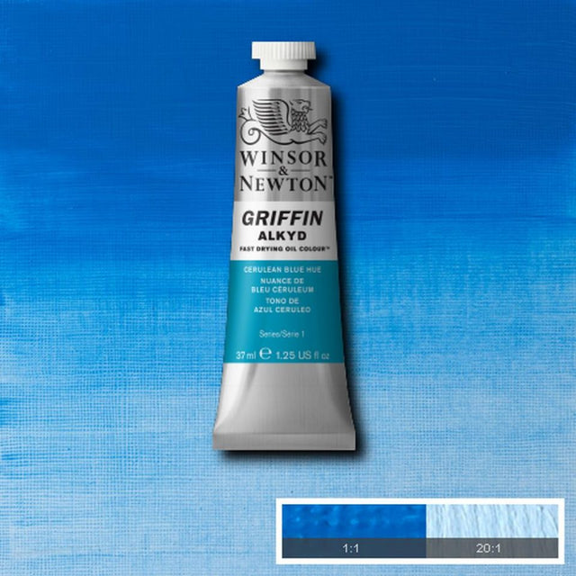 Winsor & Newton- Griffin Oil - 37ml Cerulean Blue Hue
