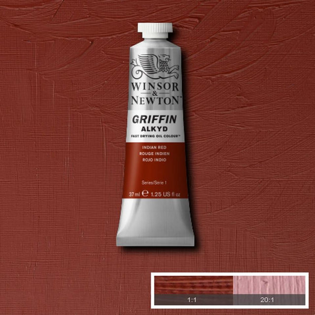 Winsor & Newton- Griffin Oil - 37ml Indian Red