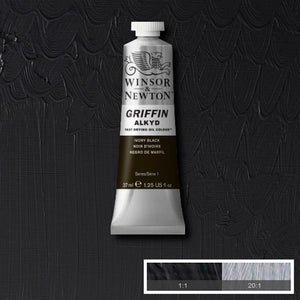 Winsor & Newton- Griffin Oil - 37ml Ivory Black
