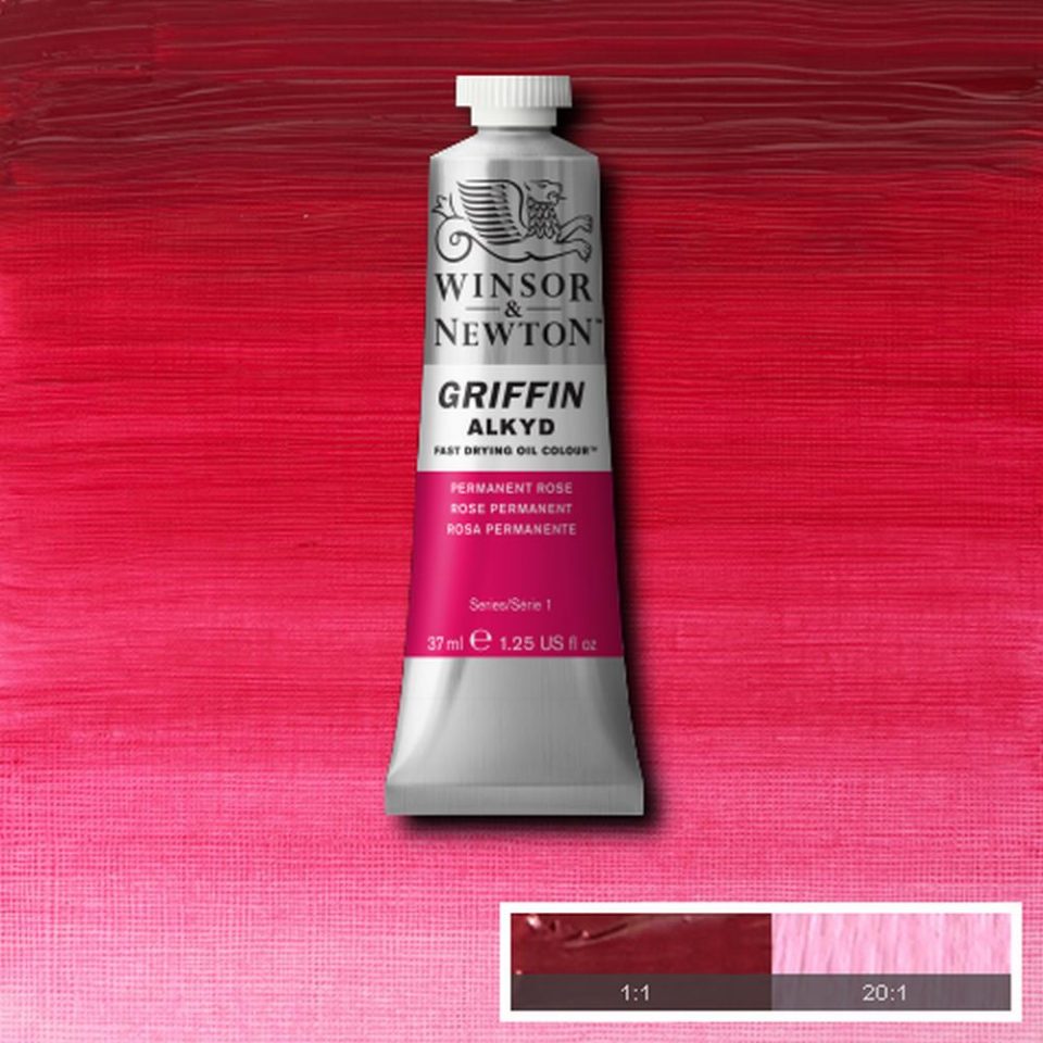 Winsor & Newton- Griffin Oil - 37ml Permanent Rose