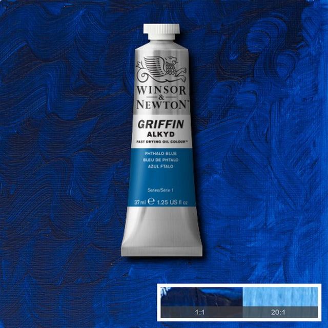 Winsor & Newton- Griffin Oil - 37ml Phthalo Blue