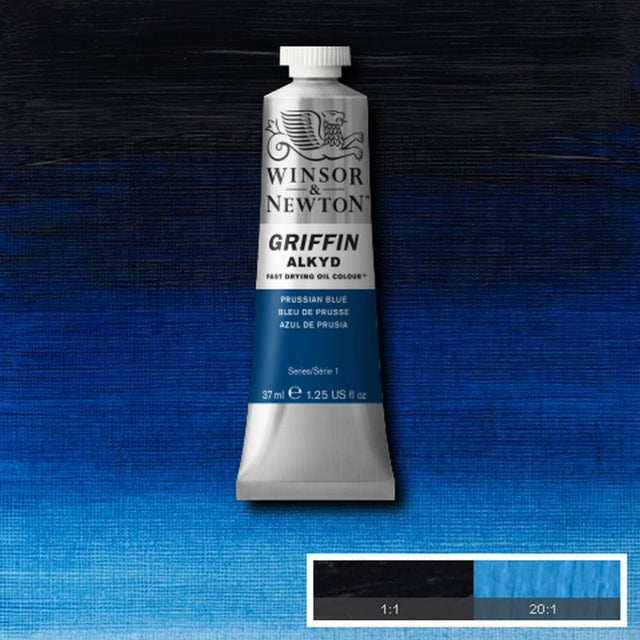 Winsor & Newton- Griffin Oil - 37ml Prussian Blue
