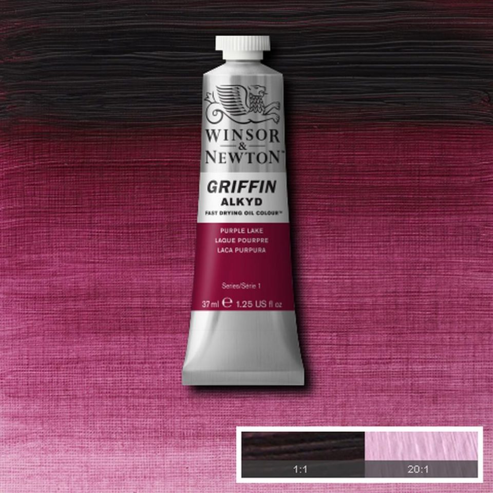 Winsor & Newton- Griffin Oil - 37ml Purple Lake