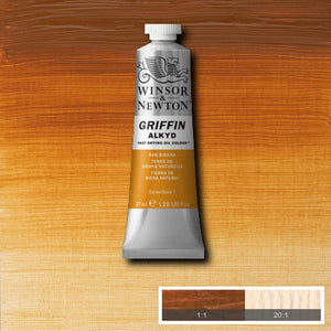 Winsor & Newton- Griffin Oil - 37ml Raw Sienna