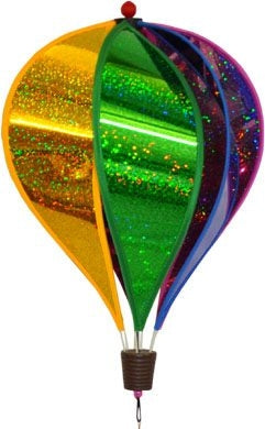 Hot Air Balloon Spinners-Rainbow Sparkle