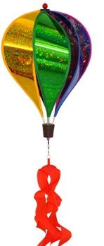 Hot Air Balloon Spinners-Rainbow Sparkle