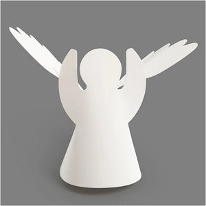 Angels, H: 10.5 cm, D: 7 cm, 25 pcs, white