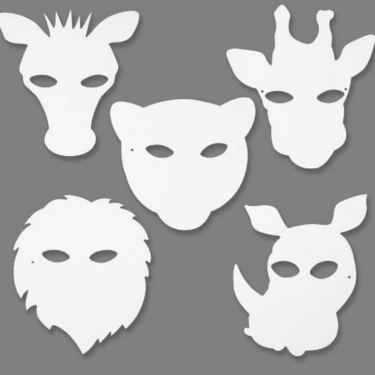Creativ Jungle Animal Masks Paper 16 asstd